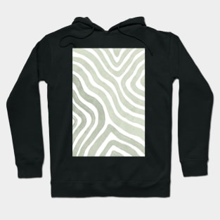 Sage green flow lines Hoodie